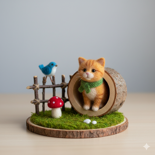 Cat Handmade – Fuzzy Blossom Decor